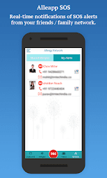 Alleapp - Allergy Tracking ,SOS, SMS & Sharing