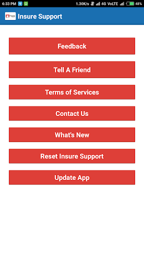 Insure Support Screen 3