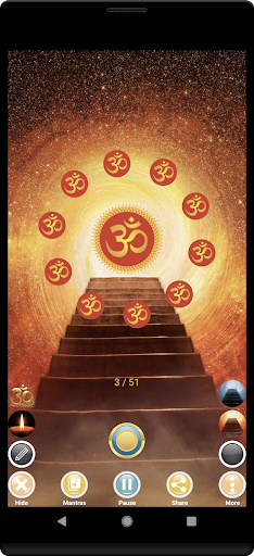 Android application Om: Meditate with Mantras screenshort