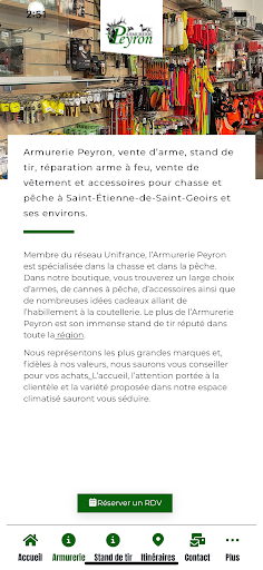 Armurerie Peyron Screen 2