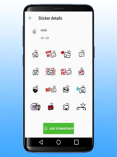 Android application WAStickerApps 2019 screenshort