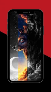 Neon Wolf Wallpaper