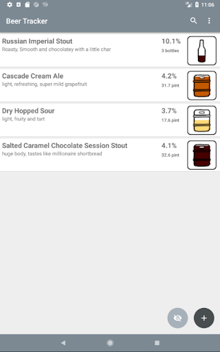 Beer Tracker - keg and bottle Screen 2
