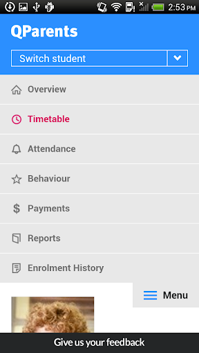 Screenshot of QParents