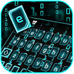 Cover Image of डाउनलोड Neon Cyber Code Keyboard Theme  APK