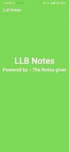 LLB Notes