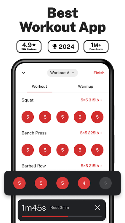 StrongLifts Weight Lifting Log - 3.7.7 - (Android)