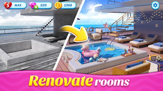 Space Decor : Luxury Yacht Apk Mod for Android [Unlimited Coins/Gems] 6