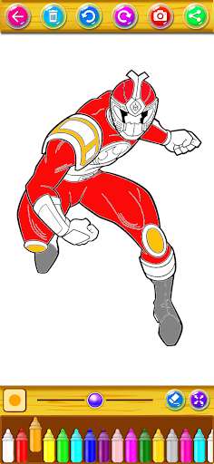 Android application Rangers Hero Coloring Power g screenshort