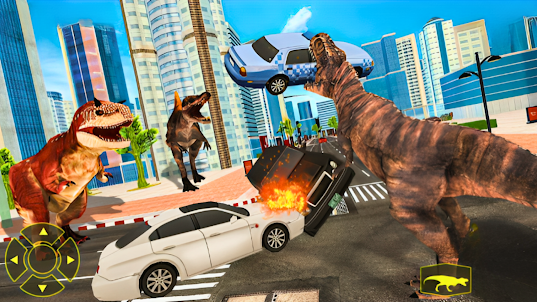 Angry Dino Rampage City Attack
