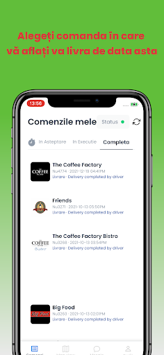 RIDE by Eat App Screen 2