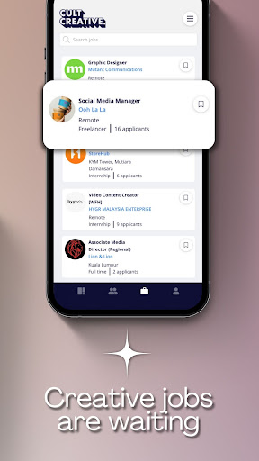 Cult Creative: Jobs & Network Screen 3