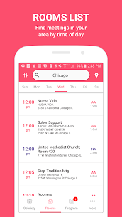 Pink Cloud  AA, NA, CMA  Al-Anon Meeting Finder Mod APK Download 4