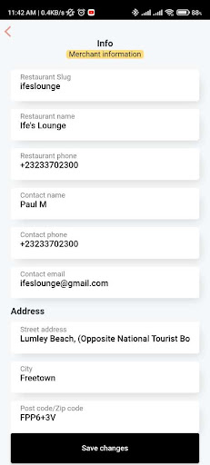Ifes Lounge Merchant App