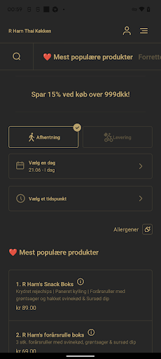 R Harn Thai Køkken Screen 3