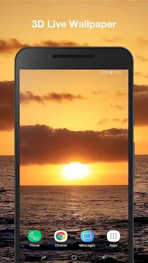 Android application Blue Ocean Live Wallpaper screenshort