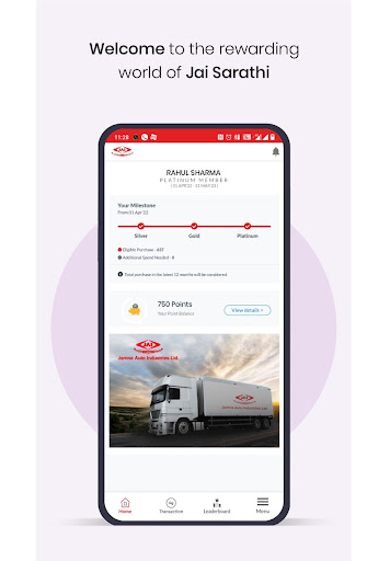 Android application JAI Sarathi Retailer screenshort