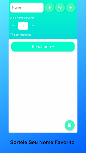 Sorteio Rápido, Números, Nomes Screen 3