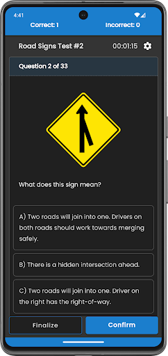 Canadian Driving Test 2024 Screen 3