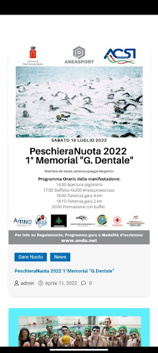 Android application ACSI NUOTO screenshort
