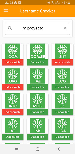 Vista previa de la aplicación