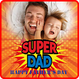 Happy Father's Day photo frame icon
