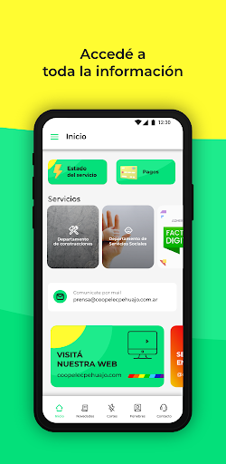 Android application Cooperativa Electrica Pehuajo screenshort