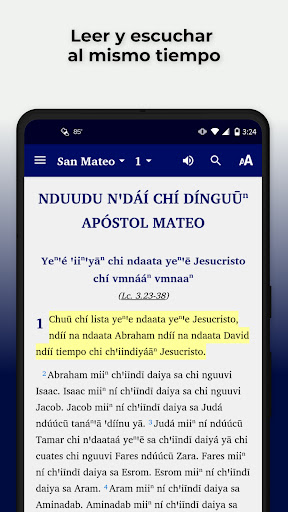 Android application Cuicatec Tepeuxila Bible screenshort