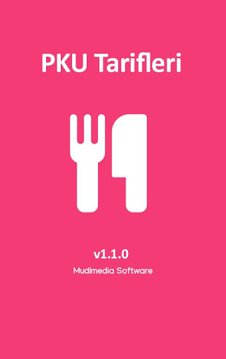 Android application PKU Yemek Tarifleri screenshort