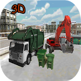Garbage Excavator Cleaner 3D 2 icon