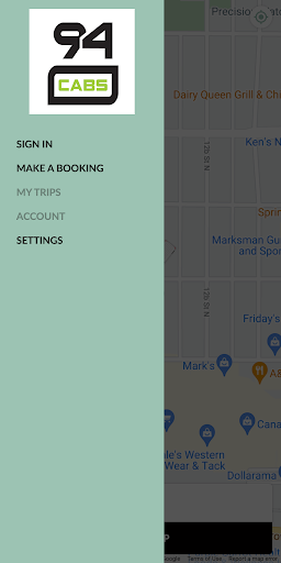 Android application 94 Cabs screenshort