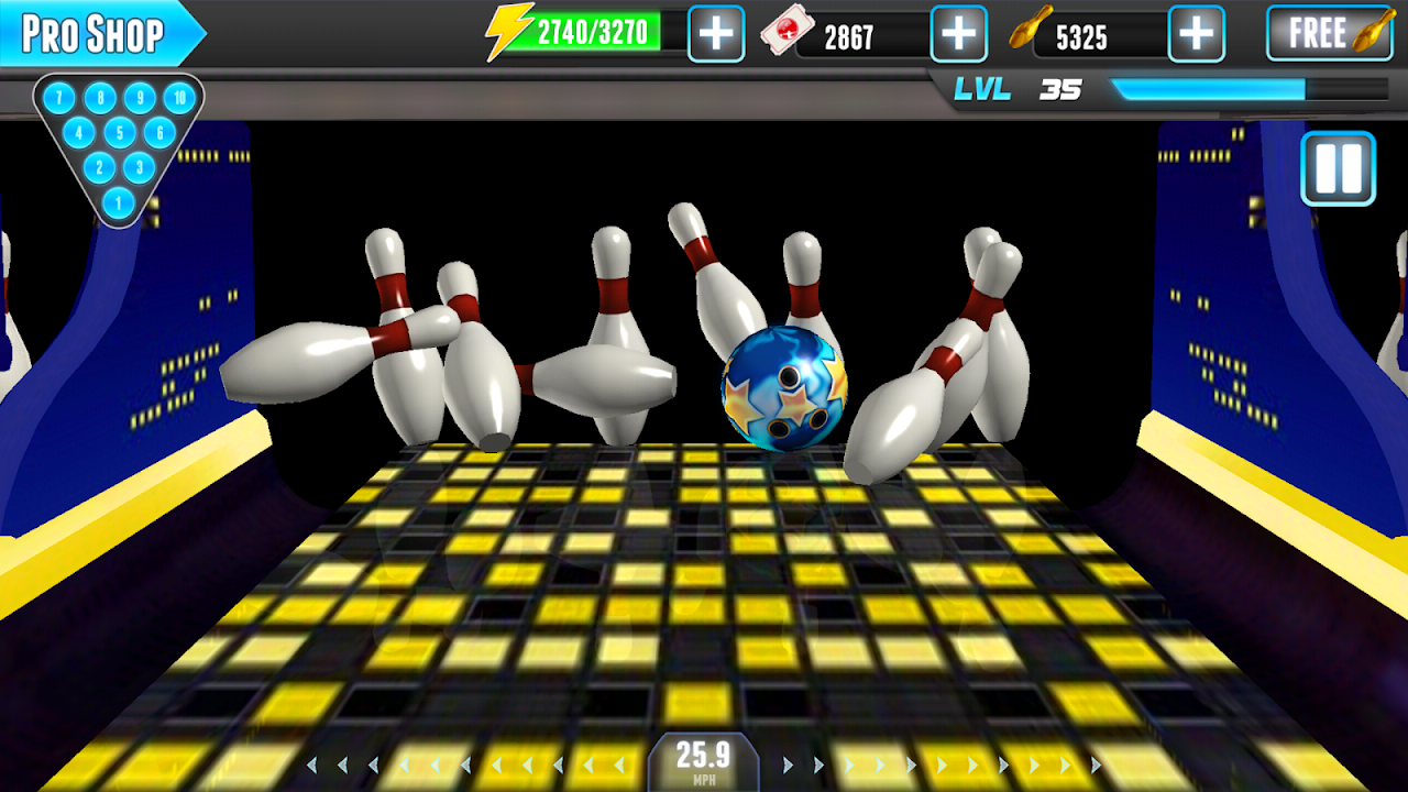 Download PBA Bowling Challenge (MOD gold pins)