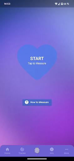 Android application HeartGuardian. Heart Rate screenshort