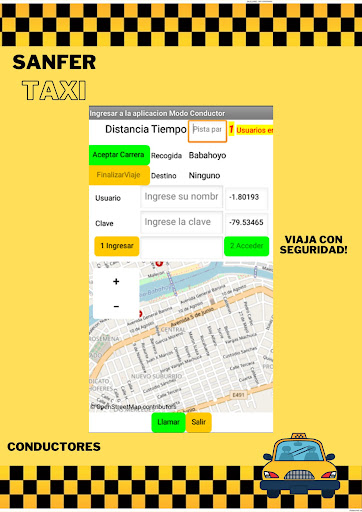 Android application Sanfer Taxi Conductor screenshort