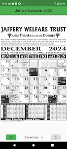 Jaffery Calendar 2024