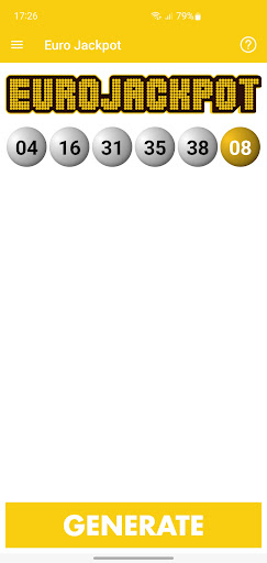 Euro Lottery Generator Screen 3
