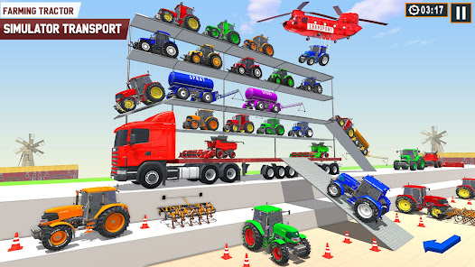 Farm Tractor Transport Game apkpoly screenshots 5