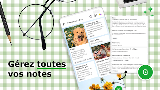 Aperçu de l'application