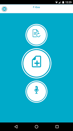 Android application F-Gas Invio CamereCom screenshort