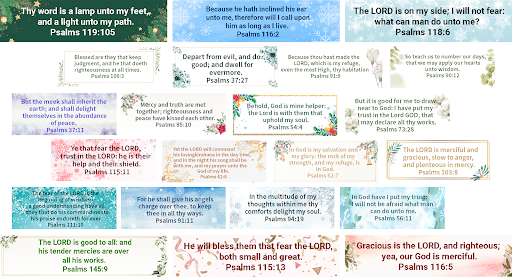 Bible Psalms Screen 3