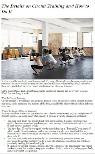 How to Do Circuit Training