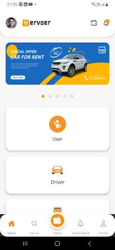 Android application verover screenshort