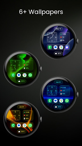 Aero Glass Analog Watch Face screenshot 4