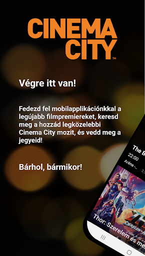 Android application Cinema City Magyarország screenshort