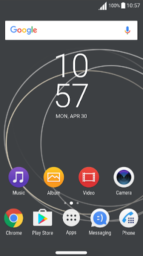 Modern XZ Grey Exceed - Theme Screen 2