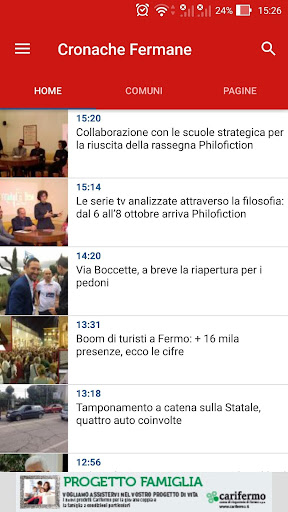 Android application Cronache Fermane screenshort