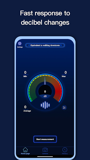 Decibel meter-Sound Noise test Screen 2
