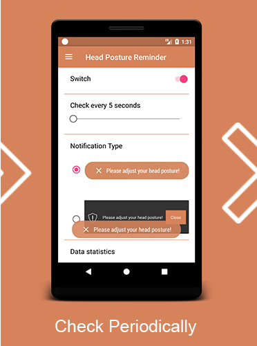 Head Posture Reminder Screen 2