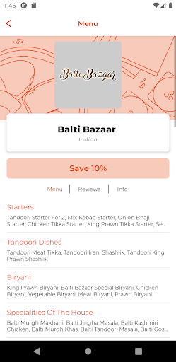 Balti Bazaar WF7 Screen 2