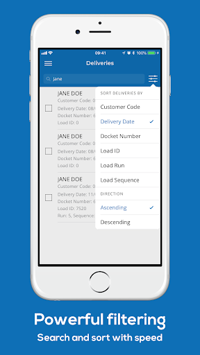 CORE proof of delivery Screen 3